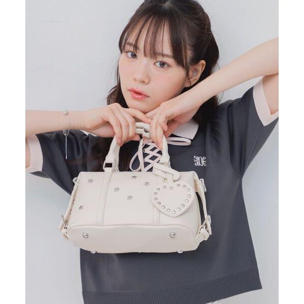 ショルダーバッグ バッグ ミニ スタッズミニボストンBAG レディース