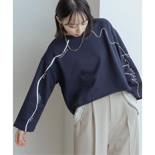「Eimee Law」 スウェットカットソー 38 ダークネイビー レディース