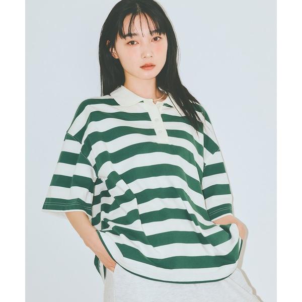 ポロシャツ ポロ 「AKB48 伊藤百花 着用」半袖ゆるラガーTシャツ レディース メンズ