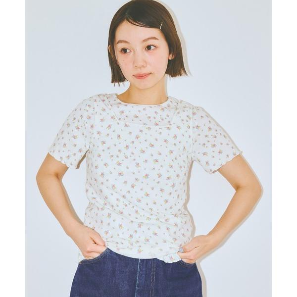 tシャツ 半袖 「AKB48 伊藤百花 着用」小花柄半袖カットソー レディース メンズ