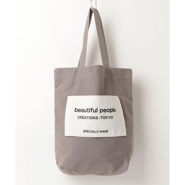 「beautiful people」 トートバッグ FREE グレー レディース