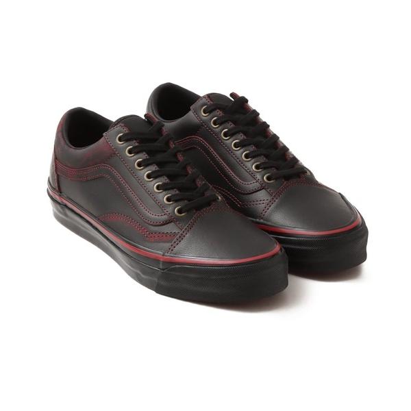 「VANS」 ローカットスニーカー 27.5cm ブラック×レッド メンズ