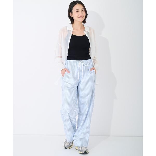 ワイドパンツ パンツ 「接触冷感」リラックスイージーパンツ レディース