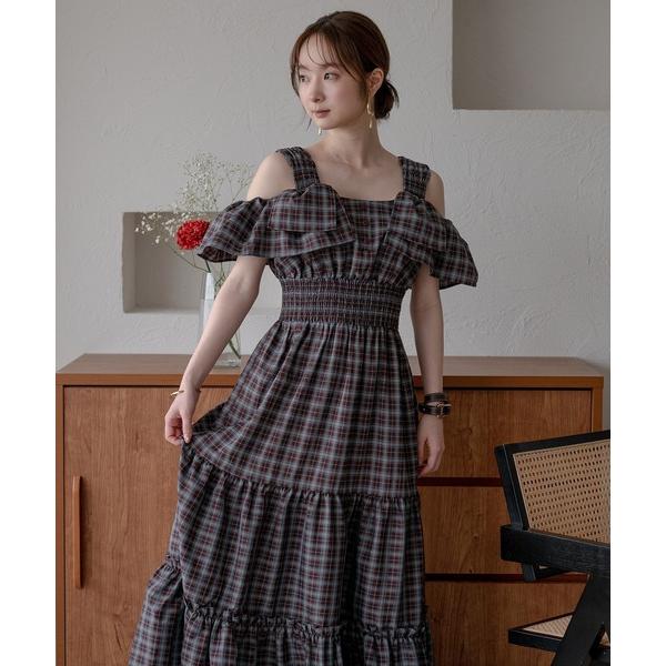 ワンピース 2way sleeve tiered onepiece / 2wayスリーブティアードワンピース