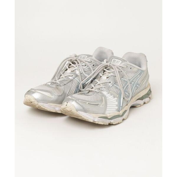 「ASICS」 ローカットスニーカー 28.5 ホワイト×シルバー メンズ