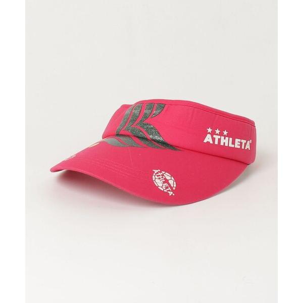 「ATHLETA」 サンバイザー - ピンク レディース