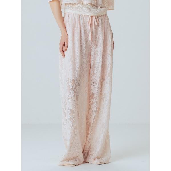 パンツ LACE WIDE PANTS レディース