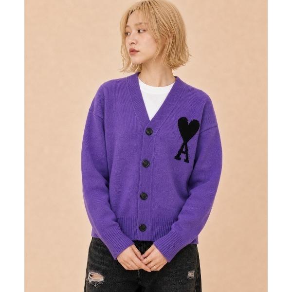 カーディガン AMI PARIS / AMI BIG HEART LOGO CADIGAN / AMI Paris.01 レディース メンズ