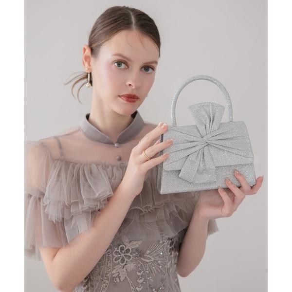 結婚式 ハンドバッグ 「LEJA」グリッタービッグリボン2WAYハンドバッグ結婚式 パーティー 成人式 二次会 同窓会 お呼ばれ オケージョン 20代 30代