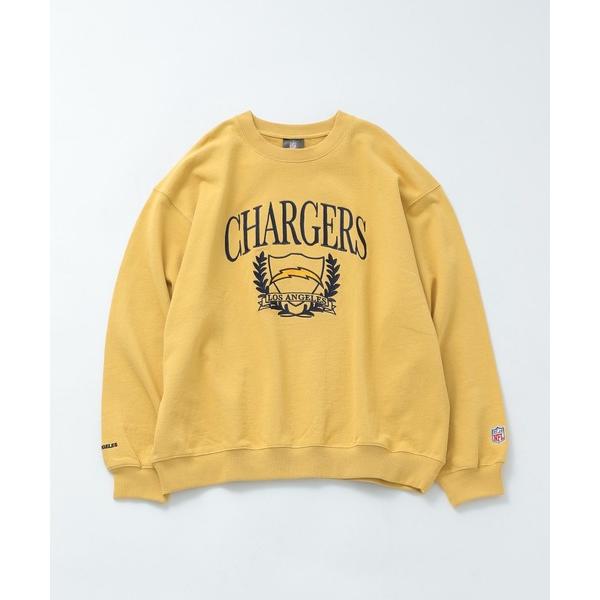 「NBA/NFL/NHL/MLB」 スウェットカットソー LARGE イエロー メンズ