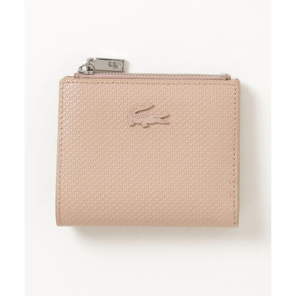 「LACOSTE」 財布 FREE ピンクベージュ レディース