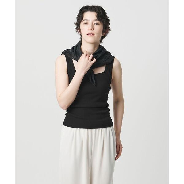 タンクトップ ノースリーブ 「MARW UNITED ARROWS」カップ付 リブ タンクトップ レディース