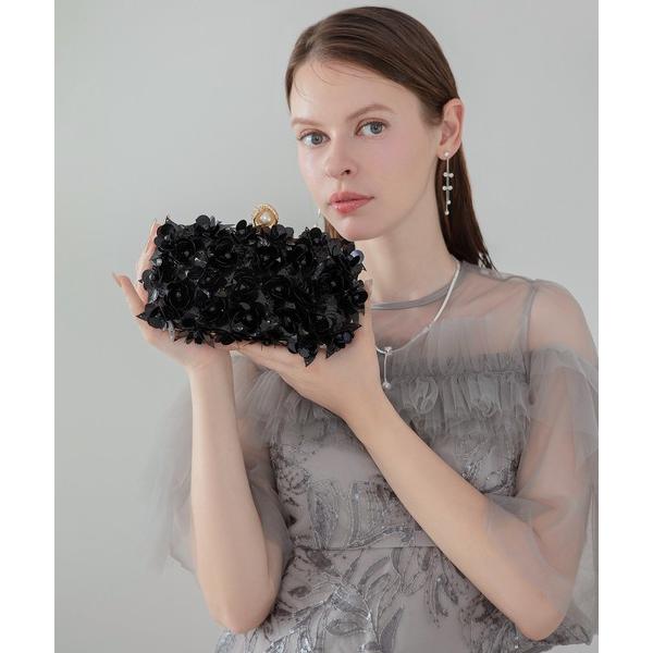 結婚式 ハンドバッグ 「LEJA」スパンコール３Ｄフラワーパールビジュークラッチバッグ結婚式 パーティー 成人式 二次会 同窓会 お呼ばれ オケージョン 20…