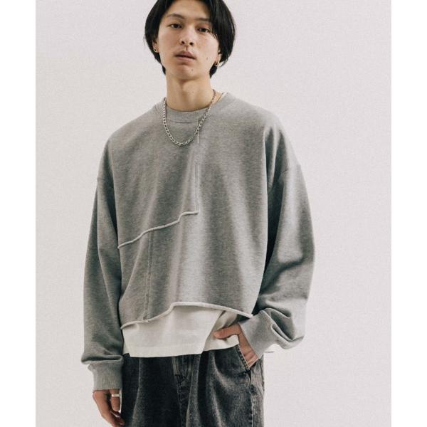 「Lui's」 スウェットカットソー 1 グレー メンズ