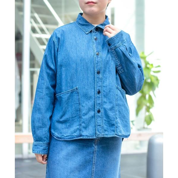 ブラウス シャツ 「D.M.G. / ディーエムジー」 6ozデニム カバーシャツ レディース