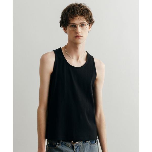タンクトップ 「LURAKU」Cropped Tank Top / クロップドタンクトップ メンズ