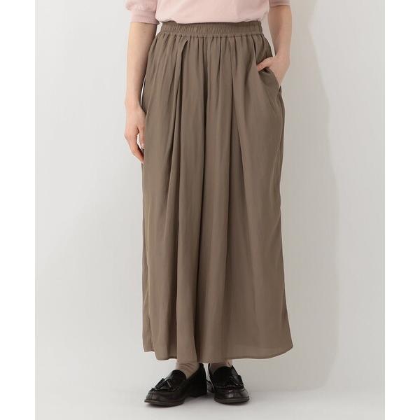 ワイドパンツ パンツ マットサテンスカーチョ レディース