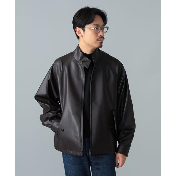 ブルゾン アウター 「別注」BARACUTA / G4 フェイクレザー ショート ブルゾン メンズ