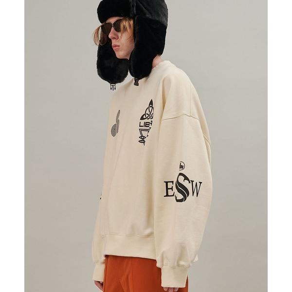 「SeeSew」 スウェットカットソー M アイボリー メンズ