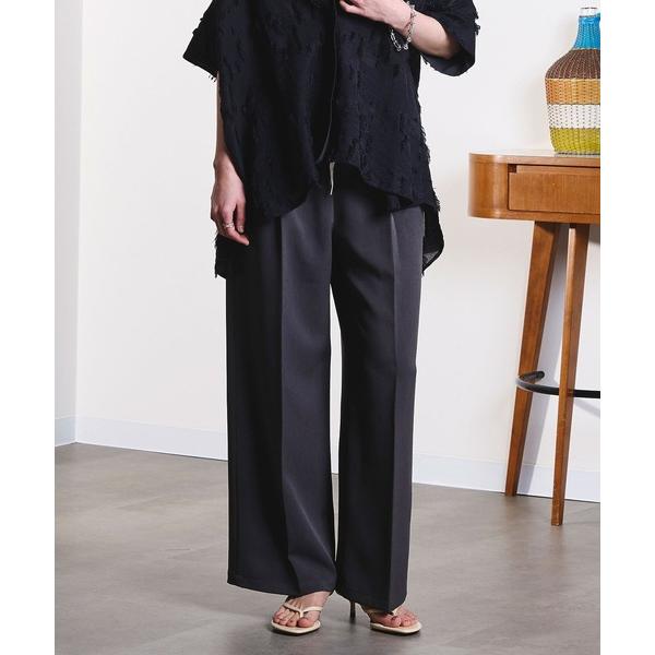 スラックス パンツ TUCK EASY SLACKS レディース