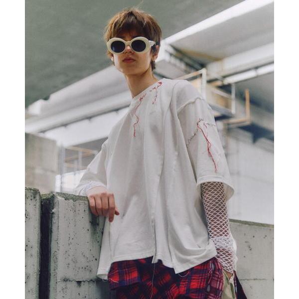 tシャツ DISCOVERED(ディスカバード) 別注SWITCHING LOOPING WIDE TEE メンズ レディース