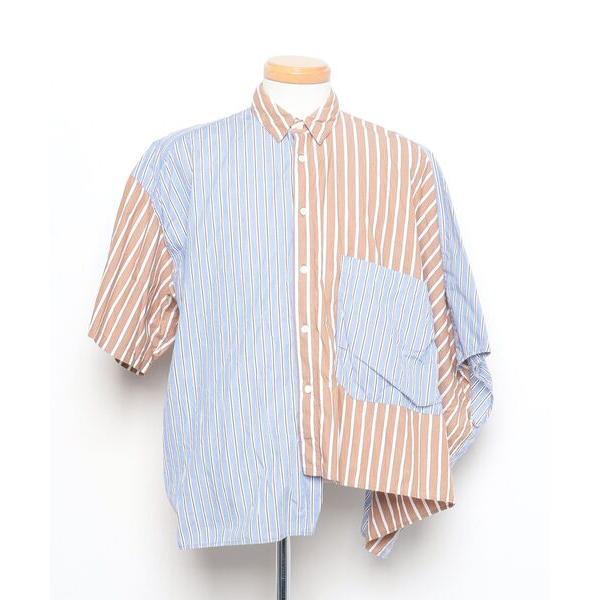 「JIEDA」 7分袖シャツ 2 ブルー メンズ