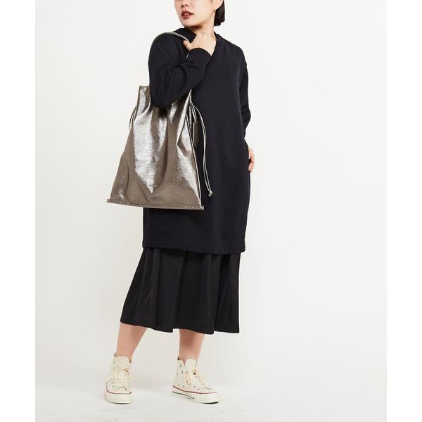 「CONVERSE TOKYO」 長袖ワンピース - ブラック レディース