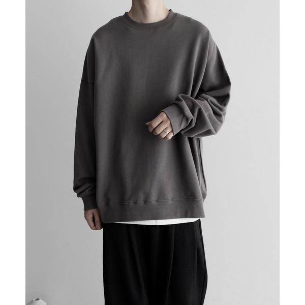 「remer」 スウェットカットソー LARGE モカ メンズ