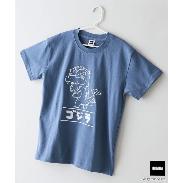 スマホショルダー tシャツ 「GODZILLA/ゴジラ」「コットン100％のしっかりした生地 親子でお揃いコーデにも！」KIDS オリジナルデザイン 刺繍Tシャツ ゴジ…