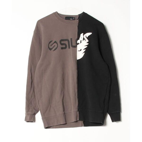 「SILAS」 スウェットカットソー MEDIUM ブラウン メンズ