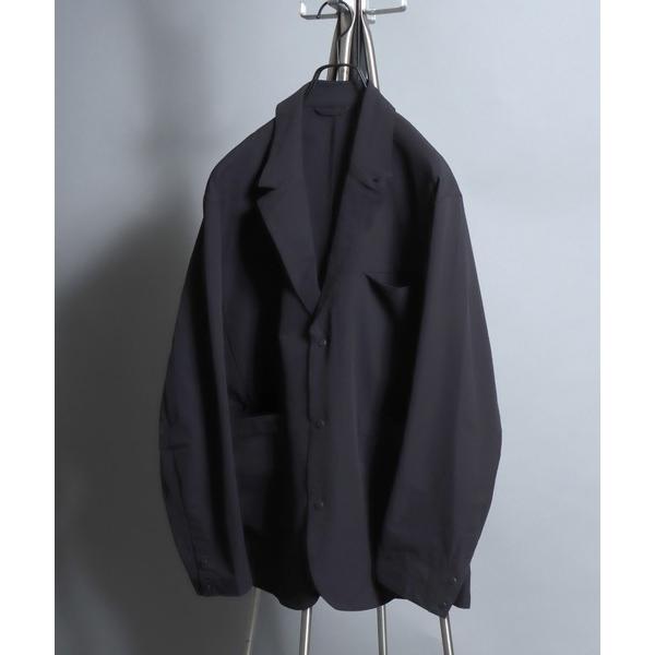ジャケット テーラードジャケット Poly Seersucker Tailored Jacket / 「セットアップ対応」シアサッカー オーバーサイズ 3ボタンジャケット メンズ サマ…