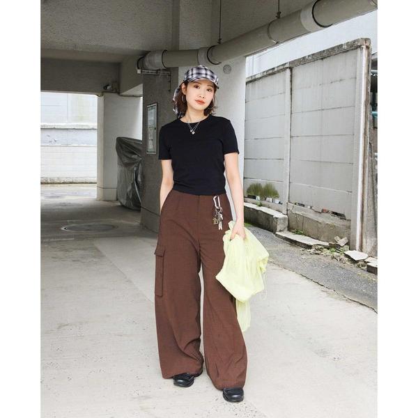 ワイドパンツ カーゴパンツ 「CITEN」エアリーカーゴワイドパンツ ―吸水速乾・防シワ― レディース