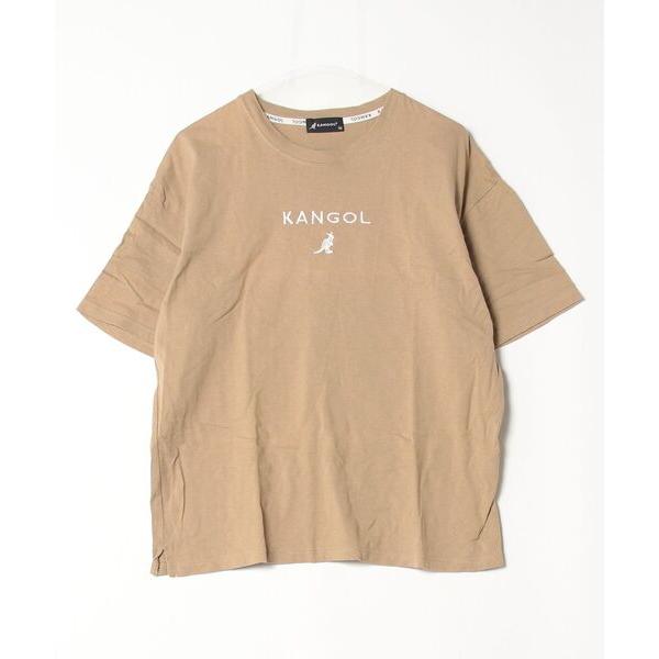 「KANGOL」 半袖Tシャツ M ベージュ メンズ