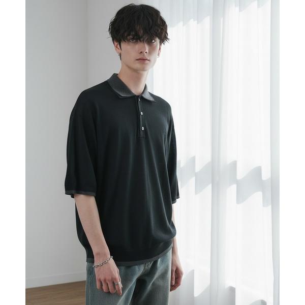 「CIYOT」 半袖ニット M ブラック メンズ