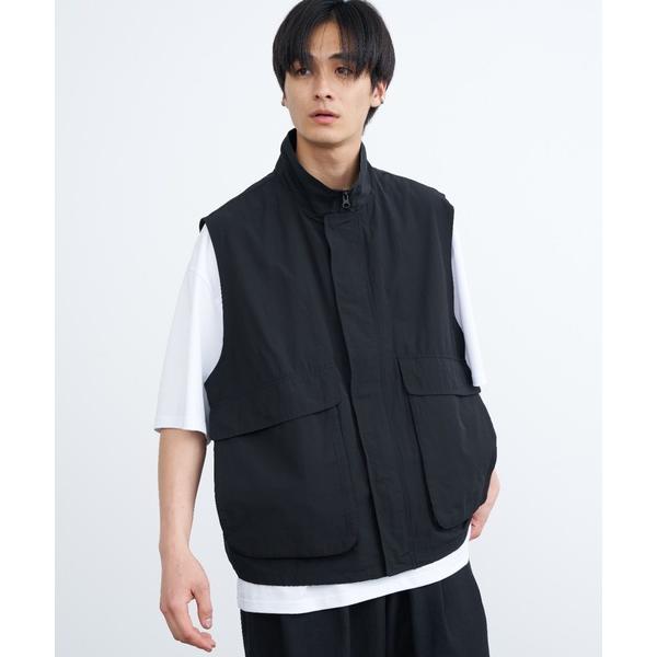 「SINSS」 ベスト MEDIUM ブラック メンズ