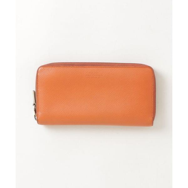 「Smythson」 ワンポイント財布 - オレンジ レディース