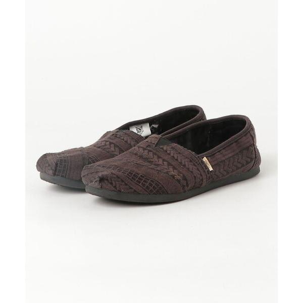 「TOMS」 スリッポン 23cm グレー レディース