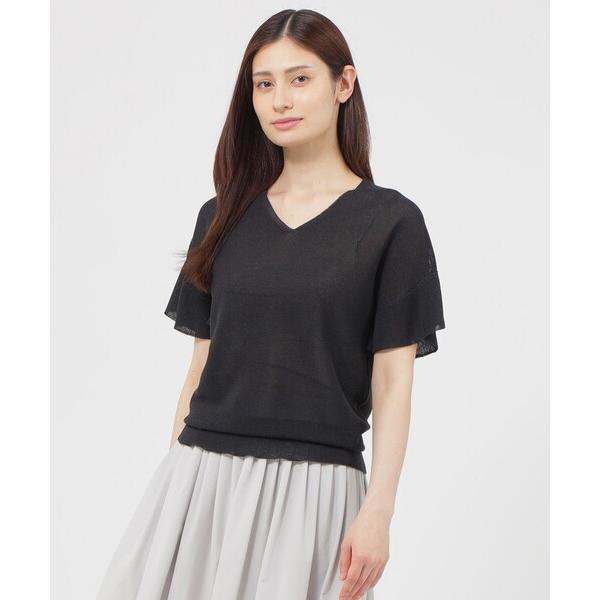 tシャツ 半袖 「WEB・一部店舗限定/ウォッシャブル」ペーパーホールガーメント　プルオーバー レディース