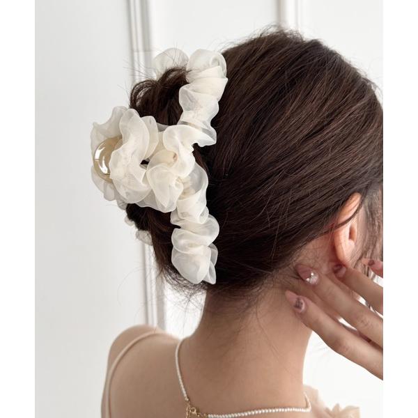 ヘアクリップ シアーシュシュクリップ