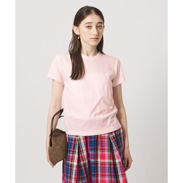 tシャツ 半袖 「ATON」ツイスト ヘム Tシャツ レディース