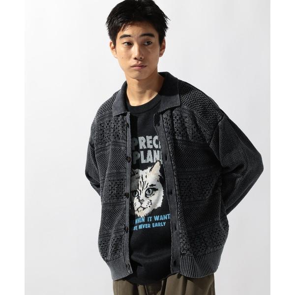 「niko and...」 ニットカーディガン MEDIUM ブラック メンズ