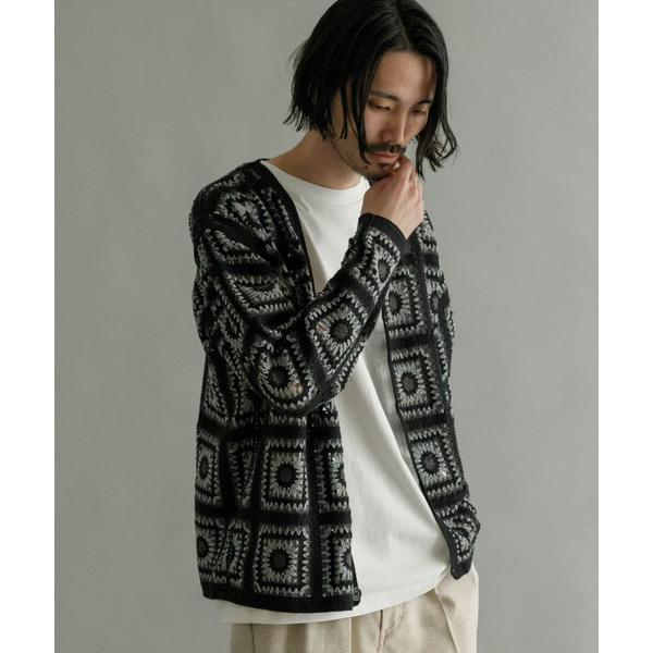 「URBAN RESEARCH」 ニットカーディガン MEDIUM ブラック メンズ