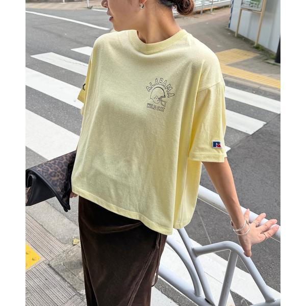 tシャツ 半袖 別注「RUSSELL ATHLETIC *JM for JS」TCRテンジクロゴS/S レディース