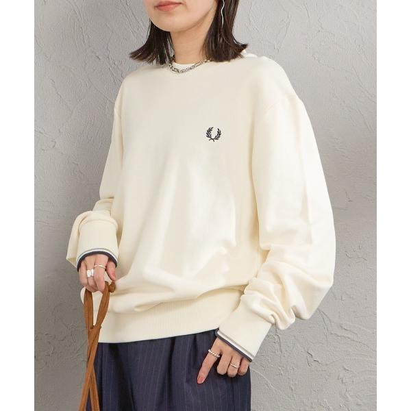 フレッドペリー トレーナー スウェット 「FRED PERRY/フレッドペリー」 ワンポイントロゴ刺繍 クルーネックスウェット M7535 レディース メンズ