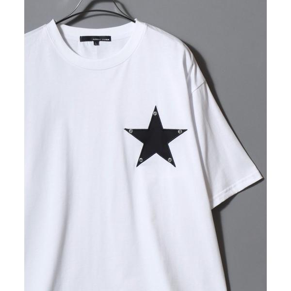 アロハシャツ tシャツ Star Patch Studded T-Shirt / マーク スターワッペンスタッズTシャツ メンズ レディース 半袖 トップス メンズ レディース