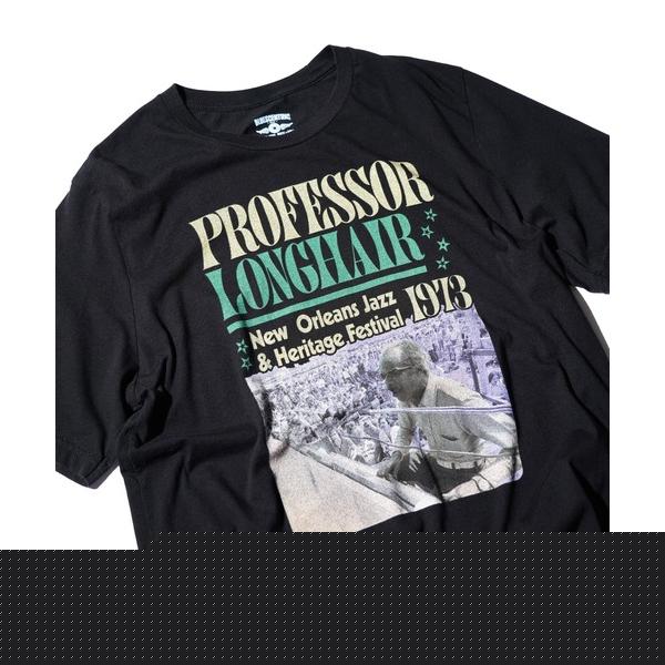 tシャツ THRIFTY LOOK / スリフティールック THRIFTY ”PROFESSOR LONGHAIR” TEE プロフェッサー・ロングヘア ユーズド加工 ジャズTシャツ メンズ