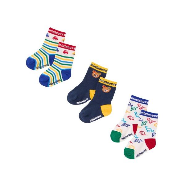 靴下 ソックスパック　ソックス3点セット（11-17cm） キッズ 子供 男の子 女の子