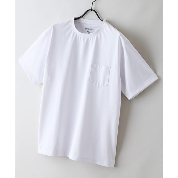 スマホショルダー tシャツ 速乾 「HEAT BLOCKER/ヒートブロッカー」「まるで着る日傘！遮熱＆UVカット」コットンライク 胸ポケットTシャツ 吸水速乾 アン…
