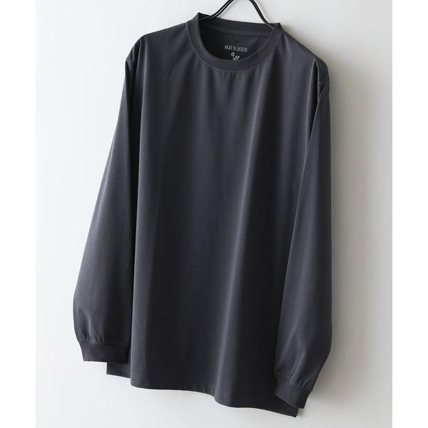 スマホショルダー tシャツ 速乾 「HEAT BLOCKER/ヒートブロッカー」「まるで着る日傘！遮熱＆UVカット」コットンライク クルーネックロンT 吸水速乾 アン…