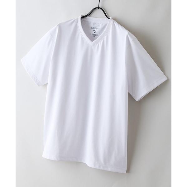 スマホショルダー tシャツ 速乾 「HEAT BLOCKER/ヒートブロッカー」「まるで着る日傘！遮熱＆UVカット」コットンライク VネックTシャツ 吸水速乾 アンチピ…